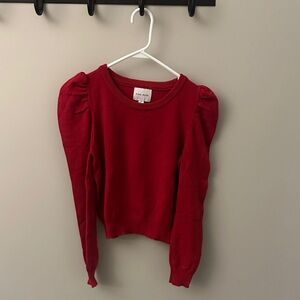 Pink Rose Red Crew Neck Sweater